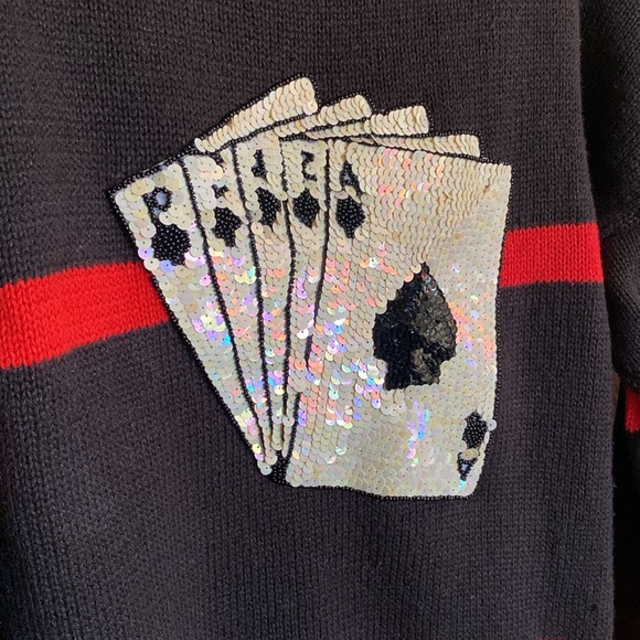 Pronto Moda Vintage Royal Flush Sweater - Picture 2 of 5